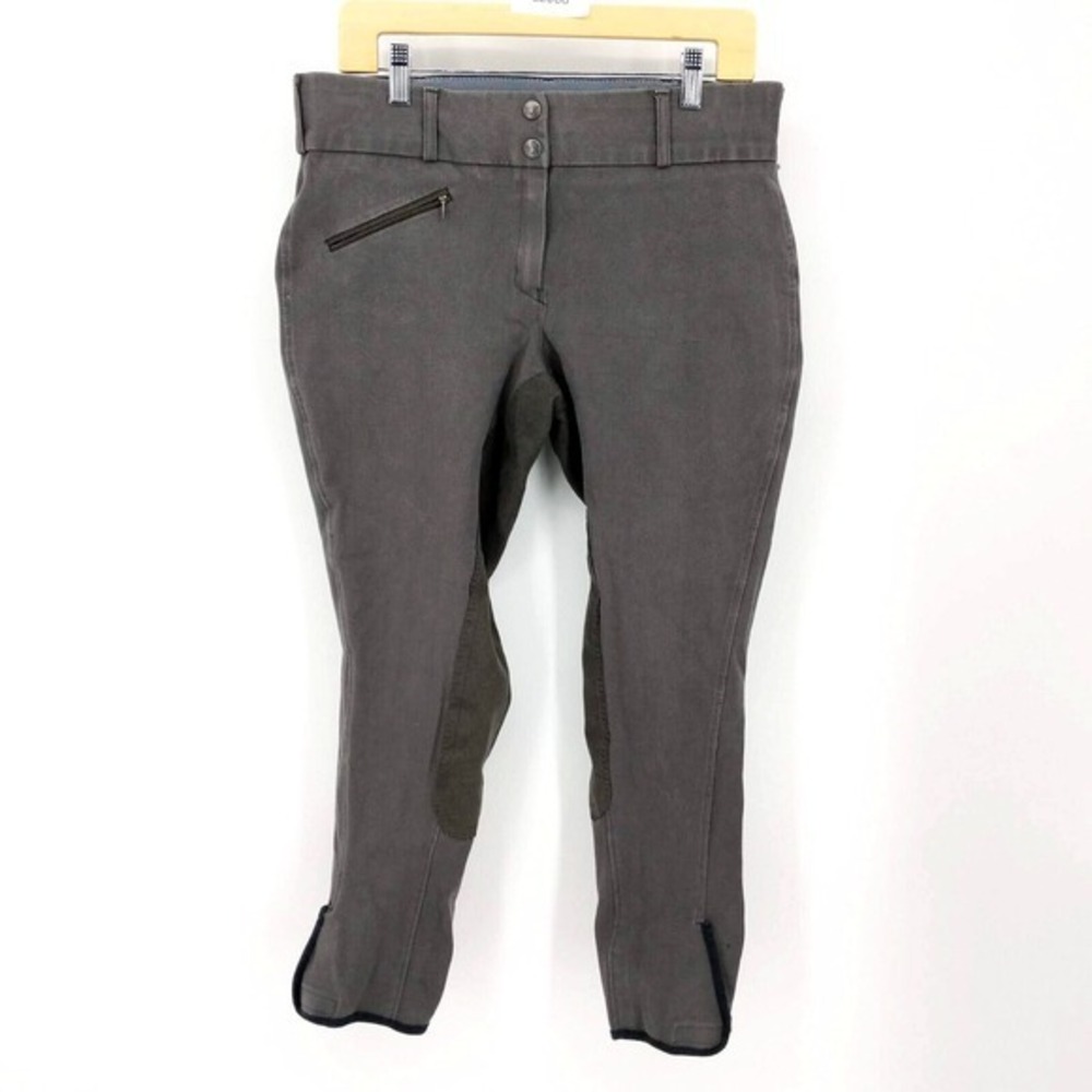 TuffRider Pull On‎ Low Rise Ribb Breeches Pants Dark Charcoal Women's Size 34